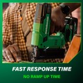 New Year New Savings! Save $25 off $150 | Metabo HPT N1804DBM 18V MultiVolt 18 ga. Cordless 1-1/2 in. Narrow Crown Stapler Kit (2 Ah) image number 5