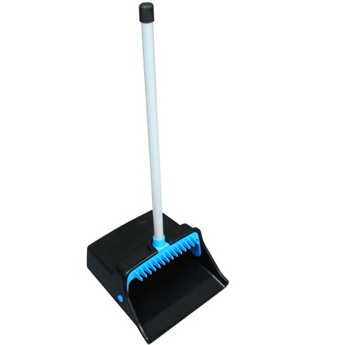 Cleaning Cloths | Impact T0013-01 LobbyMaster 11.72 in. Wide Plastic Dust Pan - Blue/Black image number 0