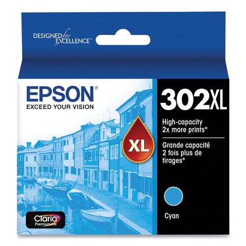 Ink & Toner | Epson T302XL220-S T302xl220-S (t302xl) Claria High-Yield Ink - Cyan image number 0