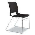 Office & Office Supplies | HON HMS1.N.ON.Y Motivate Supports Up to 300 lbs. High-Density Stacking Chairs - Onyx/Black/Chrome (4/Carton) image number 1