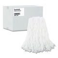 Mops | Boardwalk BWK216RCT 16 oz. Rayon Premium Cut-End Wet Mop Heads - White (12/Carton) image number 0