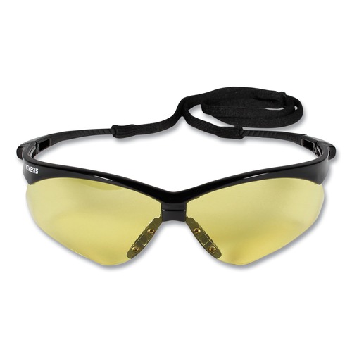 Eye Protection | Ansell 25659 Nemesis Safety Glasses - Black Frame/Amber Lens image number 0