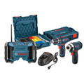 Combo Kits | Factory Reconditioned Bosch CLPK33-120LP-RT 12V MAX Cordless Lithium-Ion 3-Tool Combo Kit with L-BOXX Storage Cases image number 0