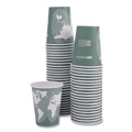 Cups and Lids | Eco-Products EP-BHC12-WAPK 12 oz. World Art Renewable and Compostable Hot Cups - Gray (50/Pack) image number 2