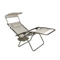 Outdoor Living | Bliss Hammock GFC-452XWS 360 lbs. Capacity 33 in. Zero Gravity Chair with Adjustable Sun-Shade - 2XL, Sand image number 2