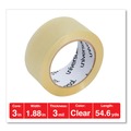 Mothers Day Sale! Save an Extra 10% off your order | Universal UNV93000 3 in. Core 1.88 in. x 54.6 yds. Heavy-Duty Box Sealing Tape - Clear (6/Pack) image number 3