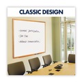 White Boards | Quartet S573 36 in. x 24 in. Oak Finished Fiberboard (MDF) Frame Classic Series Total Erase Dry Erase Boards - White Surface image number 3