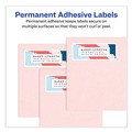  | Avery 08250 1 in. x 2.63 in. Vibrant Inkjet Color-Print Labels with Sure Feed - Matte White (600/PK) image number 4