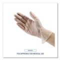 Disposable Gloves | Boardwalk BWK361XLCT 3.6 mil 9.5 in. Long Powder-Free Exam Vinyl Gloves - Extra Large, Clear (100/Box, 10 Boxes/Carton) image number 8