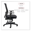  | Alera ALENV41M14 Envy Series 16.88 in. to 21.5 in. Seat Height Supports Up to 250 lbs. Mesh High-Back Multifunction Chair - Black image number 7