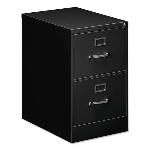  | Alera 25475 18.25 in. x 25 in. x 29 in. 2-Drawer Economy Vertical Legal File Cabinet - Black image number 0