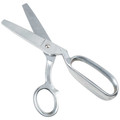 Scissors | Klein Tools G8210LRXB 10 in. Extra Blunt Serrated Bent Trimmer with Ring image number 1