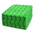 Cleaning & Janitorial Supplies | Rubbermaid Commercial FGQ62000GR00 16 in. x 16 in. Microfiber Reusable Cleaning Cloths - Green (12/Carton) image number 1