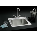 Kitchen Sinks | Elkay DPC12020101 Dayton Top Mount 20 in. x 20 in. Single Bowl Laundry Sink (Stainless Steel) image number 2
