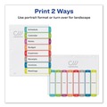 Office Jansan | Avery 11841 1 - 8 Tab 11 in. x 8.5 in. Customizable TOC Ready Index Divider Set - Multicolor (1 Set) image number 7