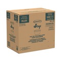 Food Trays, Containers, and Lids | Dart 8SJ20 8 oz. Extra Squat Foam Container - White (50 Packs/Carton) image number 4