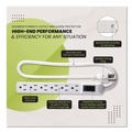 Office Electronics & Batteries | GoGreen Power GG-16103MINBK 2 ft. Cord 160 Joules 6 Outlet Mini Surge Protector - Black image number 4