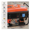 Office Electronics & Batteries | GoGreen Power GG-15302 2 ft. 15 Amps 12 AWG 3-Outlet Heavy-Duty Extension Cord - Orange image number 4