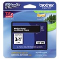 Bulk Savings Pricing 2 | Brother P-Touch TZE345 0.7 in. x 26.2 ft. TZe Standard Adhesive Laminated Labeling Tape - White on Black image number 0