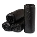 Trash Bags | Inteplast Group S243308K 24 in. x 33 in. 8 mic 16 Gallon High-Density Commercial Can Liners - Black (1000/Carton) image number 2