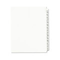 Avery 01344 11 in. x 8.5 in. 25 Tab Numbers 351 - 375 Legal Exhibit Side Tab Index Divider Set - White (1-Set) image number 0