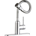 Bathroom Sink Faucets | Elkay LK2500CR Pursuit Laundry/Utility Faucet with Flexible Spout Forward Only Lever Handle (Chrome) image number 2