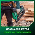 Framing Nailers | Metabo HPT NR3690DCM MultiVolt 36V Brushless Lithium-Ion Cordless Paper Strip Framing Nailer Kit (2.5 Ah) image number 5