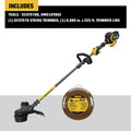 String Trimmers | Dewalt DCST970B-DWO1DT802 60V MAX FLEXVOLT Brushless Lithium-Ion Cordless String Trimmer and 0.080 in. x 225 ft. String Trimmer Line Bundle (Tool Only) image number 1