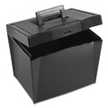 Office Jansan | Pendaflex 20861 13.5 in. x 10.25 in. x 10.88 in. Portable Letter Size File Box - Black image number 0