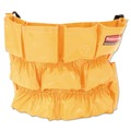 Cleaning Carts | Rubbermaid Commercial FG264200YEL 12-Compartment Brute Caddy Bag - Yellow image number 0