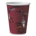 Cutlery | SOLO 412SIN-0041 12 oz. Paper Bistro Design Hot Drink Cups - Maroon (1000/Carton) image number 0