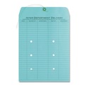 Envelopes & Mailers | Quality Park QUA63577 10 x 13 Colored Paper String and Button Interoffice Envelope - Blue (100/Box) image number 3