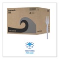  | Boardwalk BWKFORKHW Heavyweight Polystyrene Fork Cutlery - White (1000/Carton) image number 3