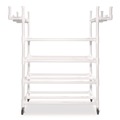 Utility Carts | Champion Sports PECART 19 in. x 61 in. x 62 in. 176 lbs. Capacity Plastic Equipment Cart - White image number 0