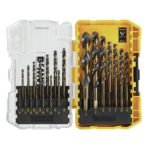 Bits and Bit Sets | Dewalt DWA1181 21-Piece Black and Gold Coated Drill Bit Set image number 0