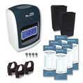  | Acroprint 01-0285-200 ATR480 Digital Display Time Clock and Accessories Bundle - White/Charcoal image number 0