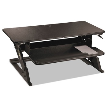 3M 35.4 in. x 22.2 in. x 6.2 in. to 20 in. Precision Standing Desk - Black