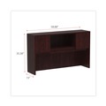  | Alera ALEVA286015MY 58.88 in. x 15 in. x 35.38 in. 4 Compartments Valencia Series Hutch with Doors - Mahogany image number 5
