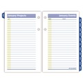  | AT-A-GLANCE E517-50 12-Month Jan to Dec 2025 3.5 in. x 6 in. QuickNotes Desk Calendar Refill - White/Yellow/Blue Sheets image number 2