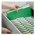 File Folders | Smead 14938 2 in. Expansion Colored Pressboard Folders with 2 SafeSHIELD Coated Fasteners - Letter Size/Green (25/Box) image number 4