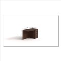 Office Desks & Workstations | Alera AE1NZK-R2448UF HRG 48 in. x 24 in. x 29 in. Seville Series Right Desk Return with Pedestal - Mahogany image number 1