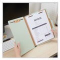  | Universal UNV10253 4-Section Pressboard Classification Folder - Letter, Gray-Green (10/Box) image number 2