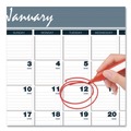 Calendars & Planners | House of Doolittle 331 8.5 in. x 11 in. 12-Month (Jan-Dec 2026) Bar Harbor Recycled Wirebound Monthly Wall Calendar - White/Blue/Gray Sheets image number 1