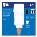 Toilet Paper | Scott 4460 Essential Standard Septic Safe 2 Ply Roll Bathroom Tissue - White (80/Carton) image number 6