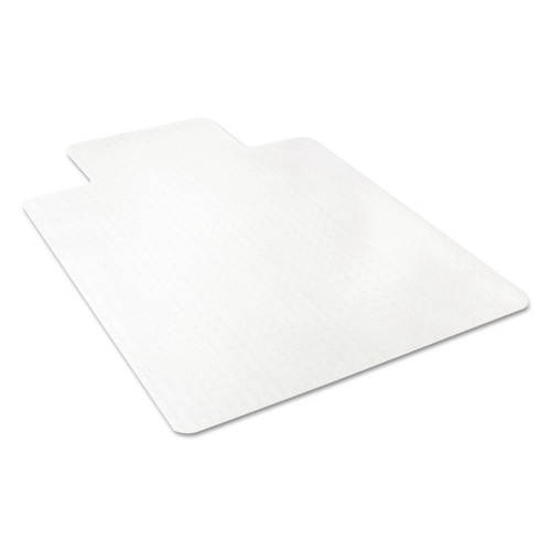 Office Chair Mats | Deflecto CM11112 EconoMat 36 in. x 48 in. Occasional Use Lipped Chair Mat for Low Pile Carpet - Clear image number 0