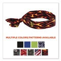 Cooling Gear | Ergodyne 12341 Chill-Its 6700 One Size Fits Most Cooling Bandana Polymer Tie Headband - Flames image number 4