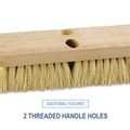 Brooms | Boardwalk BWK3210 10 in. Brush 2 in. White Tampico Bristles Deck Brush Head image number 1