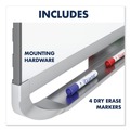 Office & Office Supplies | Quartet P554MP2 Prestige 2 Duramax 48 in. x 36 in. Magnetic Porcelain Whiteboard - Mahogany image number 8