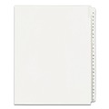Office Jansan | Avery 01700 11 x 8.5 Allstate Style Preprinted Legal Exhibit Side A to Z Tab Index Dividers - White (26-Pieces/Set) image number 0