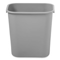 Trash & Waste Bins | Rubbermaid Commercial FG295600GRAY 7 gal. Deskside Plastic Wastebasket - Gray image number 1